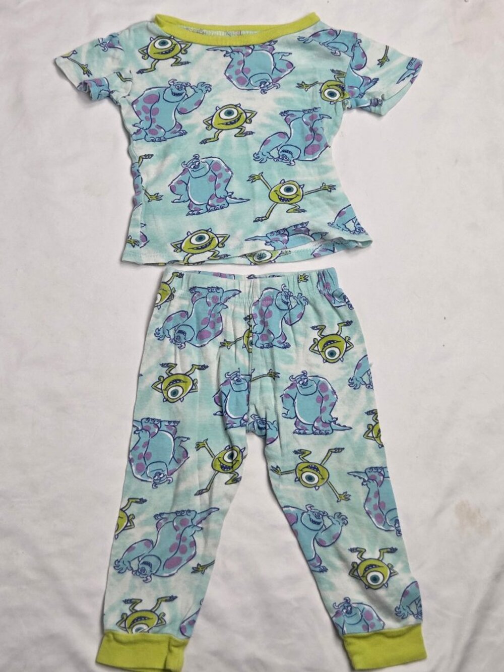 Disney Monsters, Inc. toddler unisex pajamas size 4T